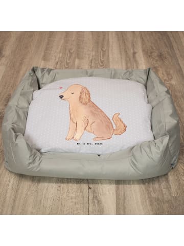Hundebett Cocker Spaniel Lebensretter ohne Spruch in Grau Pastell
