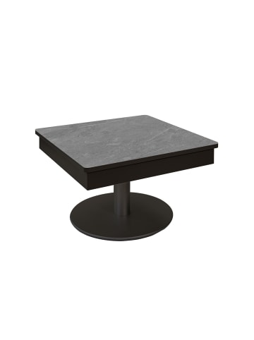 FUNKTIONSTISCH Cendrine 67x67x45 höhenverstellbar Anthrazit/Marble Grigio