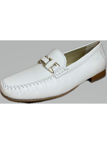 Mokassin Slipper in weiß