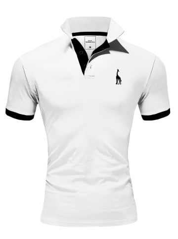 Poloshirt JOSEPH in Weiß/Schwarz