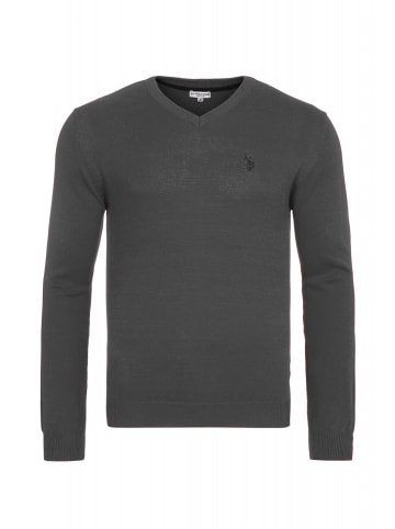 U.S. Polo Assn. V-Neck Pullover in ANTHRAZIT