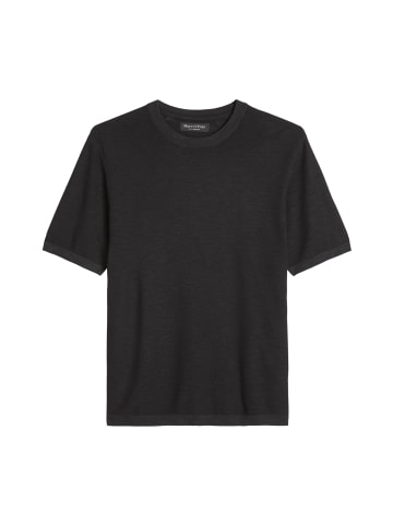 Kurzarm-Pullover regular in Schwarz