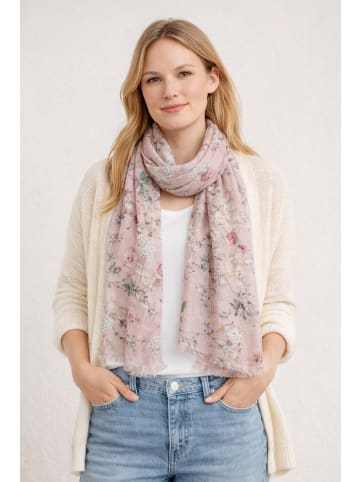Schal " Flora " in rosa