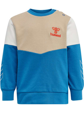Druckknopf Sweatshirt Hmlfinn Jungen in VALLARTA BLUE