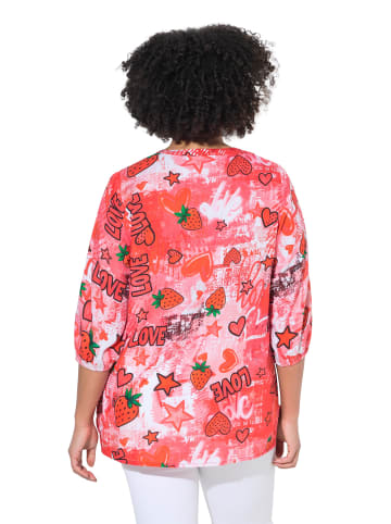 Bluse in hibiskuspink