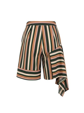 Braun Viskose Damen Shorts