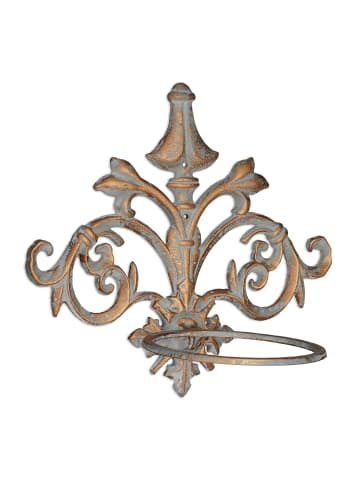 5 x Blumenhalter in Gold-Grau - Ø 13,5 cm