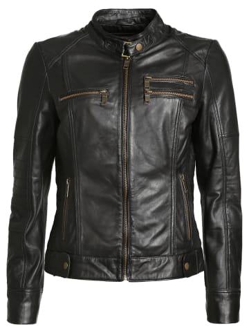 Lederjacke Sirpa in schwarz