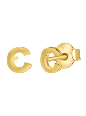 585 Gold Ohrringe "Buchstabe C" Buchstabe
