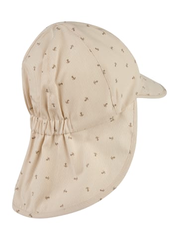 Schirmmütze mit Nackenschutz Anker in beige