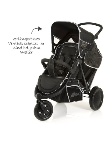 Geschwisterwagen Freerider - Black in schwarz