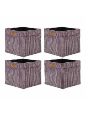 Aufbewahrungskorb 4er Pack in Altrosa