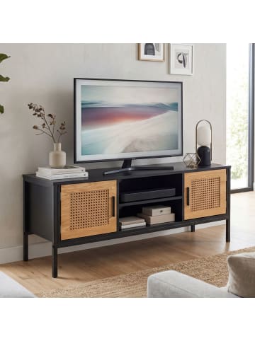 TV- und Lowboards in Schwarz / MDF / 110x40x48