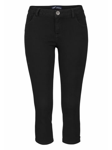 Caprijeans in schwarz