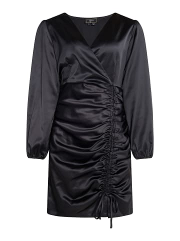 Damen Minikleid Aus Satin in Schwarz