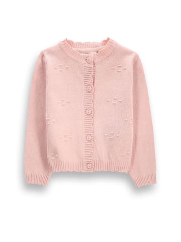 Strickjacke in gedämpftes Rosa