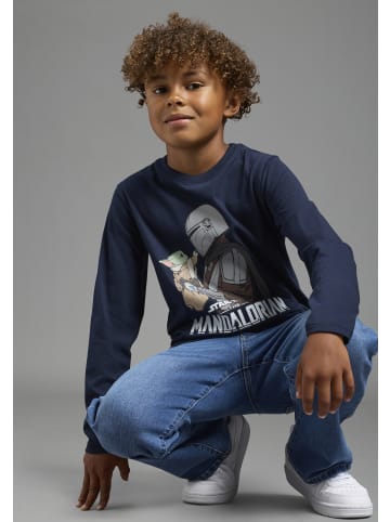 Langarmshirt in marine