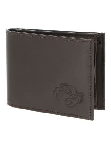 Leather Geldbörse RFID Schutz Leder 11 cm braun-crab 2.0
