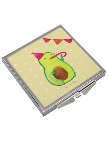 Kosmetikspiegel Avocado Party ohne Spruch in Gelb Pastell