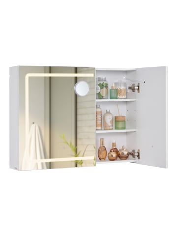 Badezimmerschrank Kailyn in Weiß - (B)16.5 x (H)60 x (T)80 cm