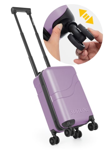 Clix-Lite Underseat, Handgepäck, Kabinengepäck, TSA, 4 Rollen, 20L in Flieder