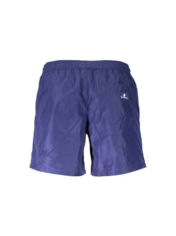 Blau Polyester Herren Bade Boxershorts