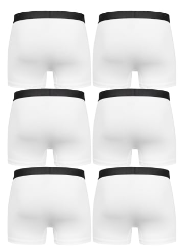 6er Pack Boxershorts 2. BEAU in Weiß/Schwarz