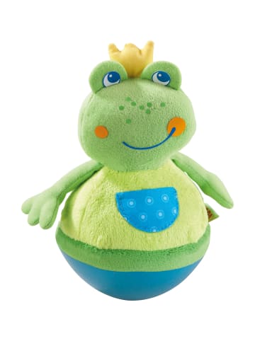 Stoffpuppe Stehauffigur Kasper in Frosch