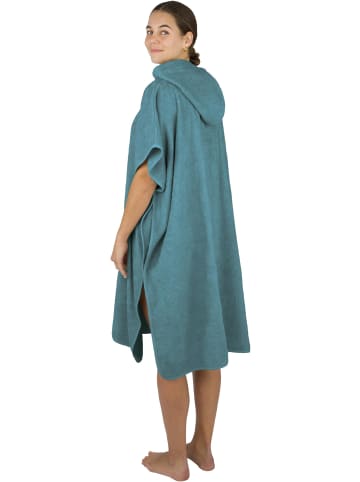 Badeponcho aus Bio-Baumwolle Sitra in Petrol