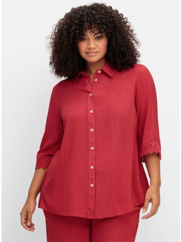 Hemdbluse in erdbeere
