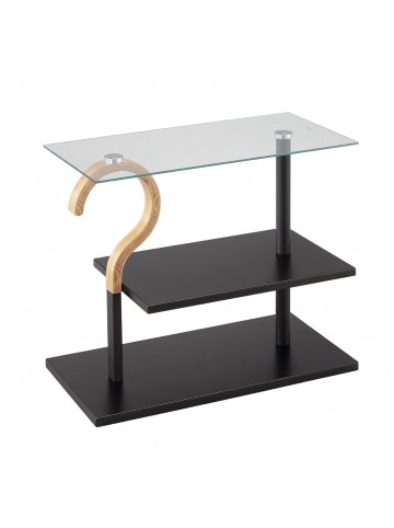 Couchtisch in Schwarz/ Natur - (B)60 x (H)50 x (T)30 cm