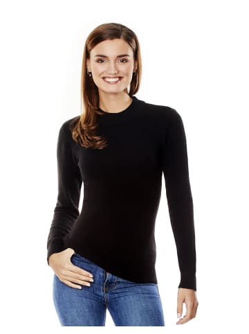 Pullover gerader Schnitt in schwarz