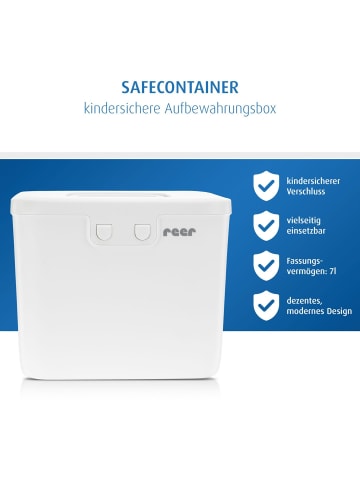SafeContainer Kindersichere Aufbewahrungsbox in Weiß ab 0 Monate