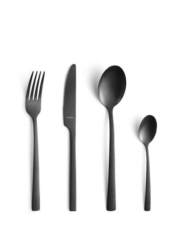 Besteckset MANILLE in schwarz vintage