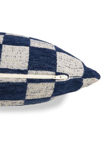 Zierkissenhülle, Dekokissenhülle CHECKERBOX in Navy