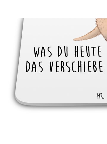 Coaster Quokka Happy mit Spruch in Weiß