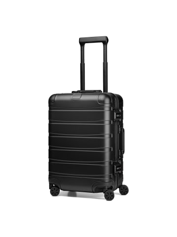 Pro Aluminium 4-Rollen Kabinentrolley S Aluminium 55 cm black