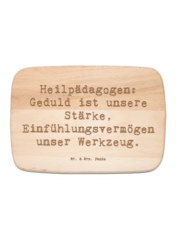 Frühstücksbrett Spruch Heilpädagogin Geduld mit... in Transparent