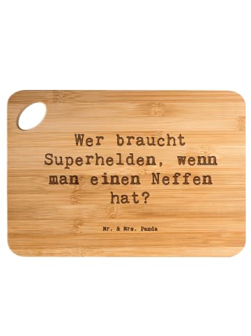Schneidebrett Spruch Neffe Held mit Spruch in Braun