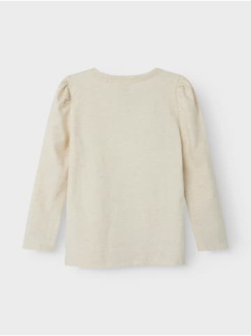 Mädchen Longsleeve mit Print in Weiß
