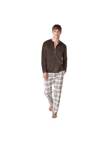 Schlafanzug in Brown