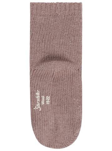 Socken Wolle in taupe