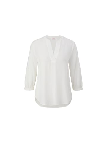 Langarmbluse in creme