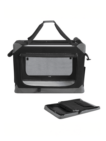 Tiertransporttasche Bax in Schwarz-Grau - (B)76.2 x (H)53.4 x (T)53.4 cm