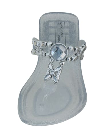 Zehentrenner für Damen in silber