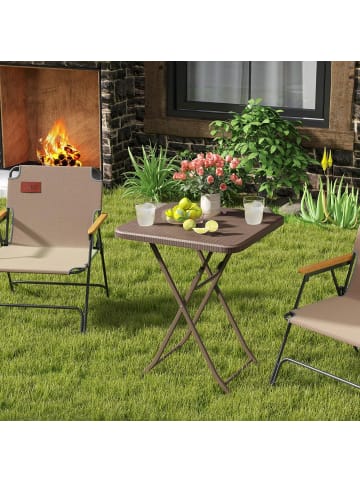 Gartentisch 60x60x72cm in Braun