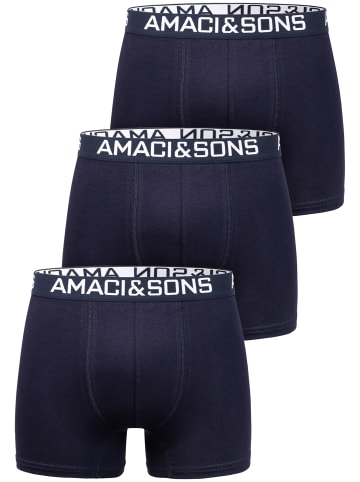 3er Pack Boxershorts DUSTIN in Navyblau/Navyblau