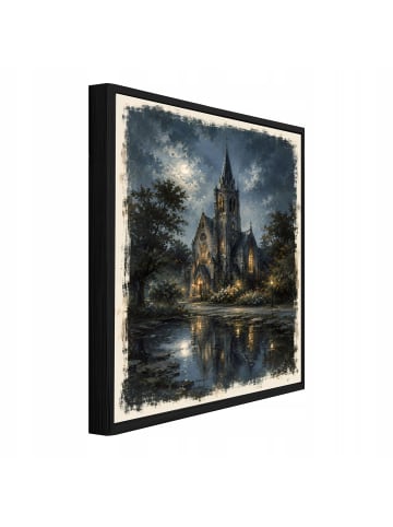 Bilder mit Rahmen Kathedrale in Blau
