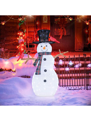 LED Schneemann Deko Weihnachtsdeko in Weiß