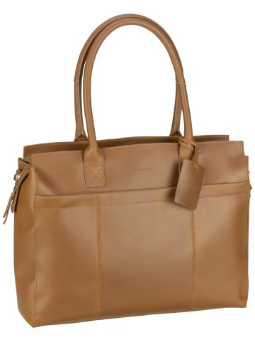 Aktentasche Vintage Doris Laptopbag 15.6'' in Cognac